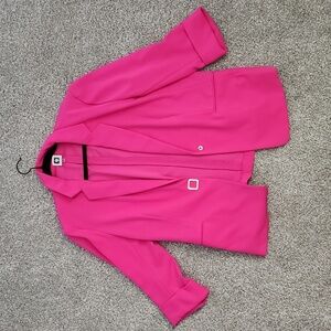 Ann Klein Hot Pink Blazer ¾ Sleeve